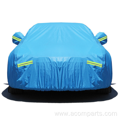 soft polyester fabric full-size car cover automobile